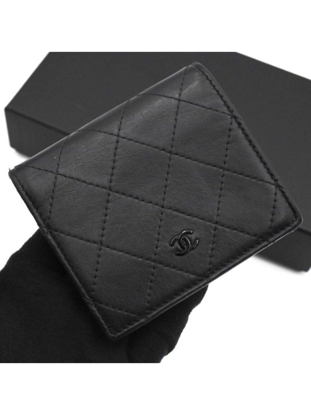 Chanel Bifold Wallet CC Logo Quilted Small